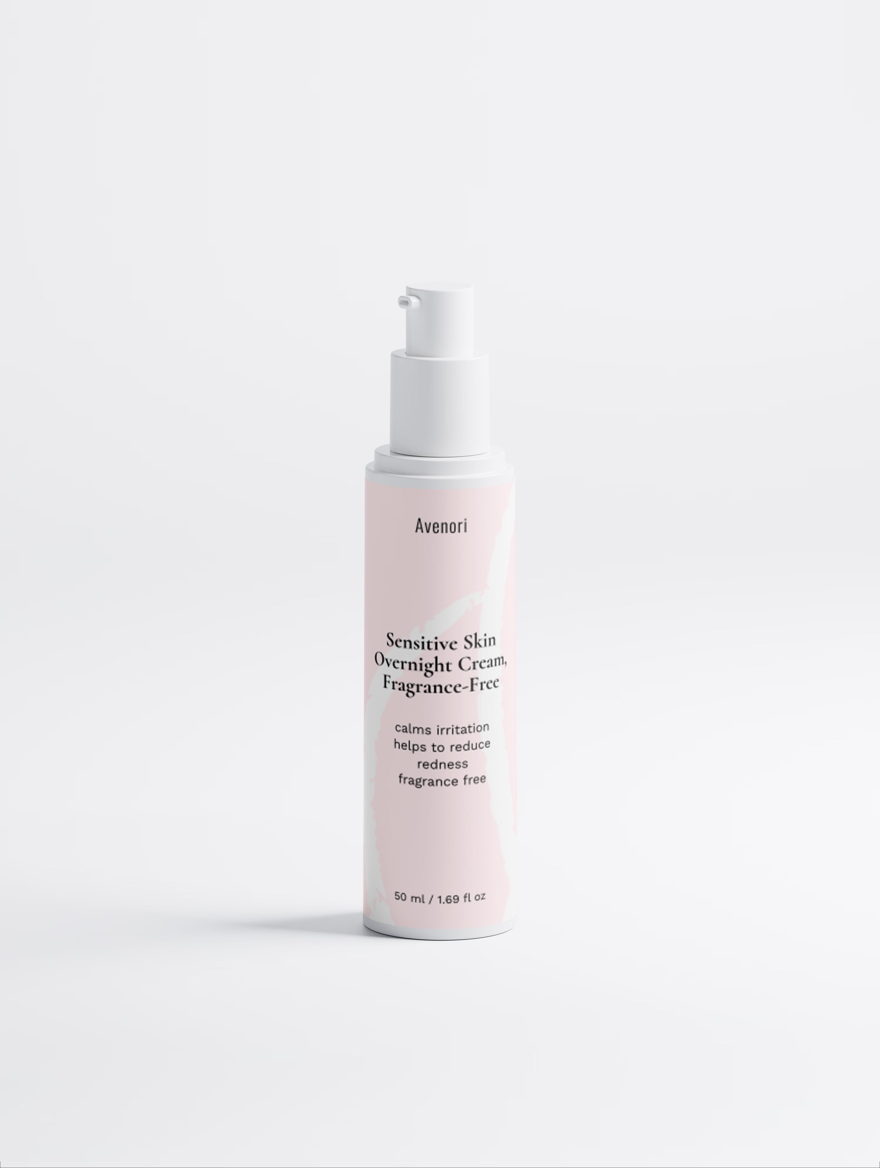 Sensitive Skin Overnight Cream, Fragrance-Free